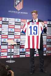 Präsentation von Fernando Torres als neuer Spieler von Atlético de Madrid, Madrid