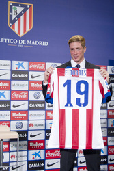 Präsentation von Fernando Torres als neuer Spieler von Atlético de Madrid, Madrid