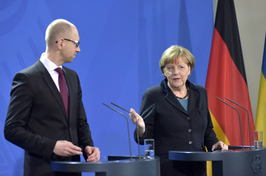 Arsenij Jazenjuk zu Gast in Berlin