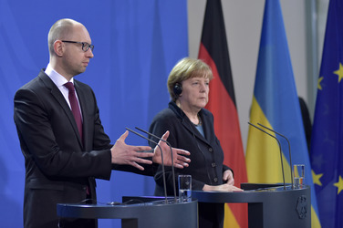 Arsenij Jazenjuk zu Gast in Berlin