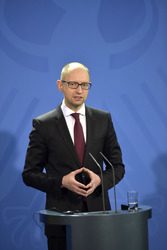 Arsenij Jazenjuk zu Gast in Berlin