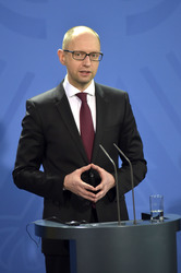 Arsenij Jazenjuk zu Gast in Berlin
