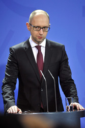 Arsenij Jazenjuk zu Gast in Berlin
