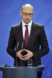 Arsenij Jazenjuk zu Gast in Berlin