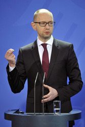 Arsenij Jazenjuk zu Gast in Berlin