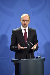 Arsenij Jazenjuk zu Gast in Berlin