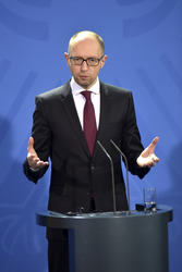 Arsenij Jazenjuk zu Gast in Berlin
