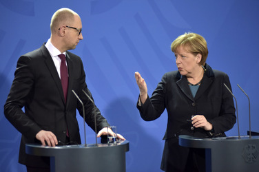 Arsenij Jazenjuk zu Gast in Berlin