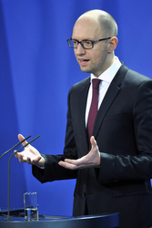 Arsenij Jazenjuk zu Gast in Berlin