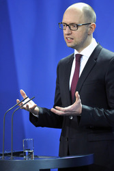 Arsenij Jazenjuk zu Gast in Berlin