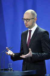 Arsenij Jazenjuk zu Gast in Berlin