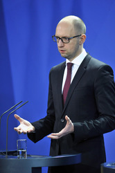 Arsenij Jazenjuk zu Gast in Berlin