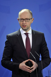 Arsenij Jazenjuk zu Gast in Berlin