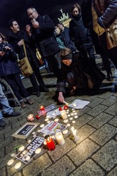Mahnwache am Pariser Platz, Berlin