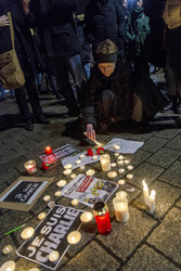 Mahnwache am Pariser Platz, Berlin