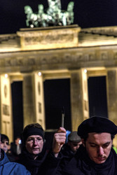 Mahnwache am Pariser Platz, Berlin