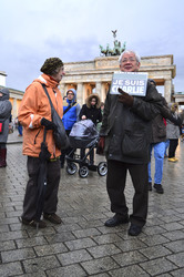 Mahnwache für die Pariser Terroropfer, Berlin