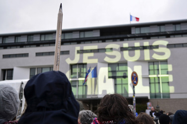 Mahnwache für die Pariser Terroropfer, Berlin