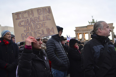 Mahnwache für die Pariser Terroropfer, Berlin