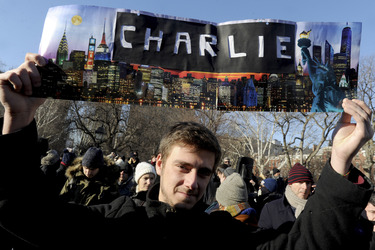 Charlie Hebdo Demonstration, New York