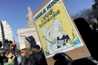 Charlie Hebdo Demonstration, New York