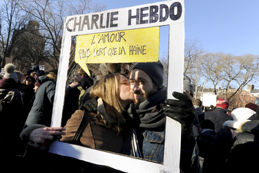 Charlie Hebdo Demonstration, New York
