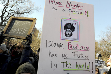 Charlie Hebdo Demonstration, New York