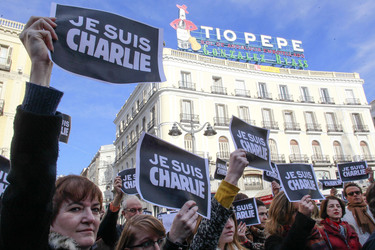 Charlie Hebdo Demonstration, Madrid