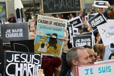 Charlie Hebdo Demonstration, Madrid