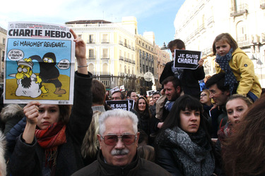 Charlie Hebdo Demonstration, Madrid