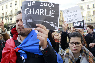 Charlie Hebdo Demonstration, Madrid