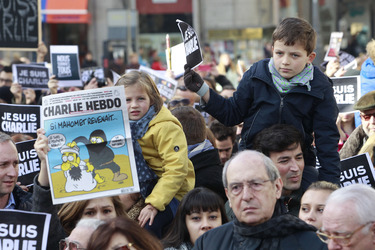 Charlie Hebdo Demonstration, Madrid