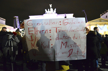 Mahnwache am Brandenburger Tor, Berlin