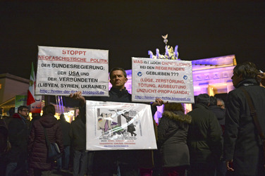 Mahnwache am Brandenburger Tor, Berlin