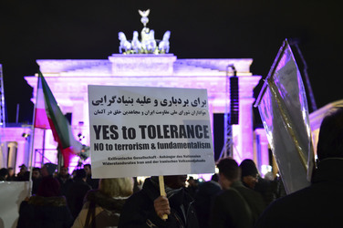 Mahnwache am Brandenburger Tor, Berlin