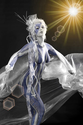 Eiskönigin / Ice Queen Body Painting
