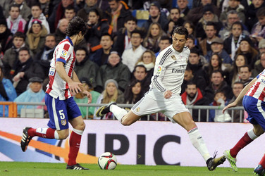 Copa del Rey Match Atletico Madrid vs. Real Madrid, Madrid