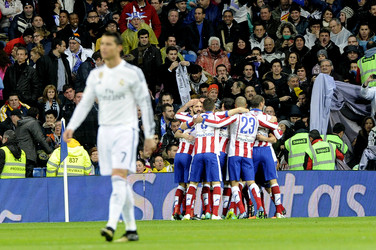 Copa del Rey Match Atletico Madrid vs. Real Madrid, Madrid