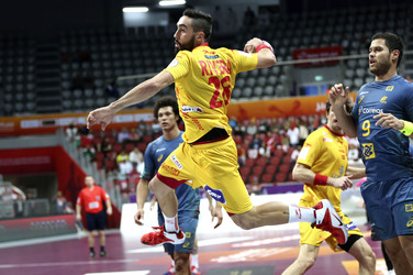 Handball WM-Match Brasilien gegen Spanien, Katar