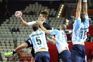 Handball WM-Match Deutschland gegen Argentinien, Daho