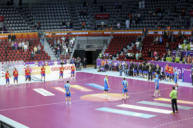 Handball WM-Match Spanien gegen Slowenien, Daho