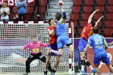 Handball WM-Match Spanien gegen Slowenien, Daho