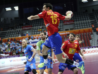 Handball WM-Match Spanien gegen Slowenien, Daho