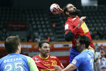 Handball WM-Match Spanien gegen Slowenien, Daho