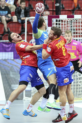 Handball WM-Match Spanien gegen Slowenien, Daho