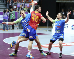 Handball WM-Match Spanien gegen Slowenien, Daho