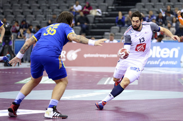 Handball WM-Match Frankreich gegen Schweden, Doha