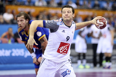 Handball WM-Match Frankreich gegen Schweden, Doha