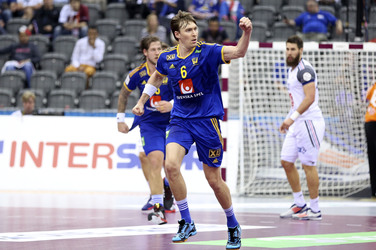 Handball WM-Match Frankreich gegen Schweden, Doha