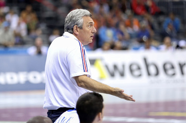 Handball WM-Match Frankreich gegen Schweden, Doha